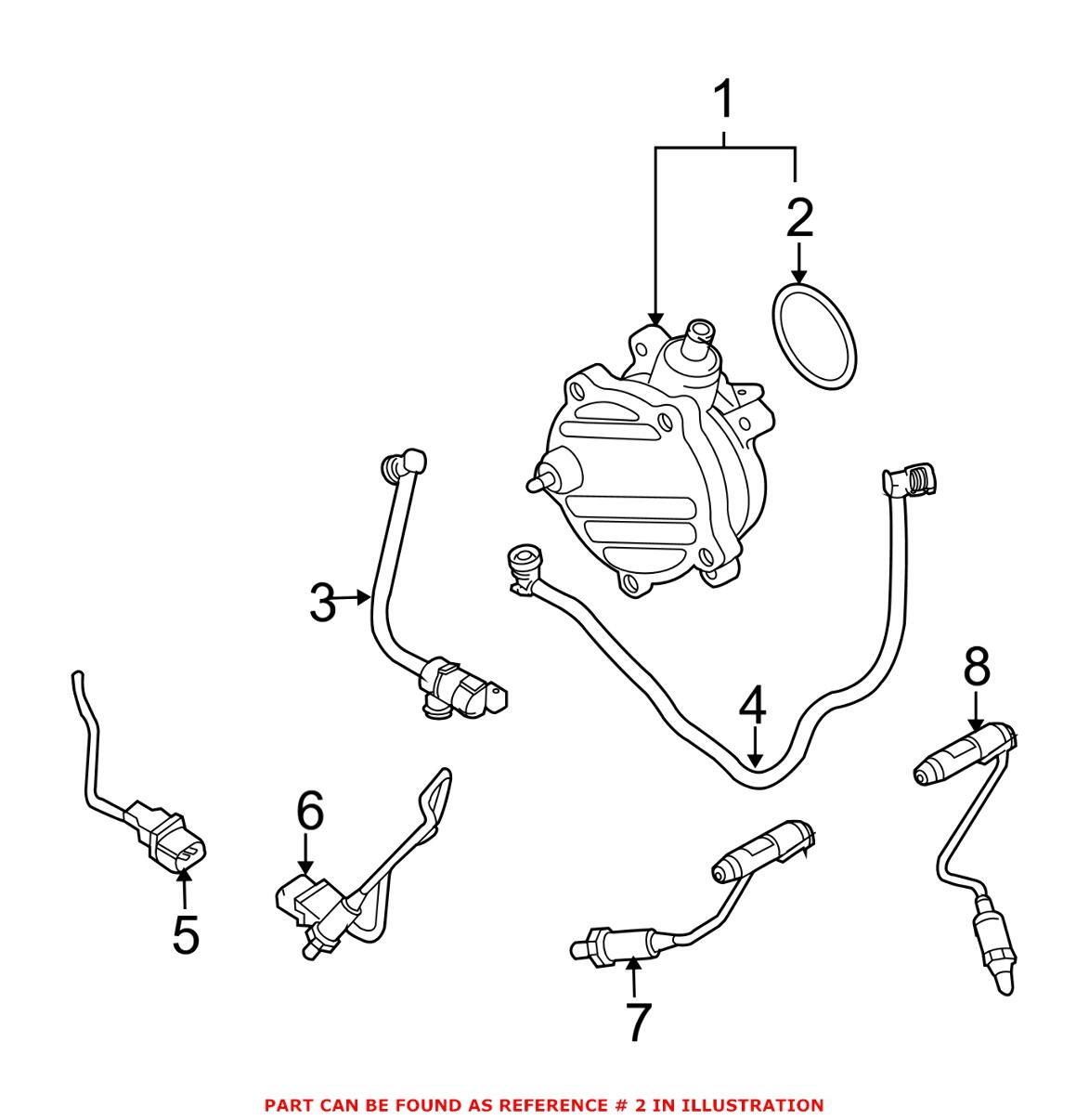 BMW Vacuum Pump O-Ring 11667509080